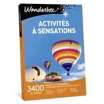 Wonderbox Activités à sensations - Coffret Cadeau adventure Idée cadeau 1 expérience sportive à couper le souffle pour 1 à 10 personnes. 3400 