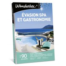 Wonderbox Évasion spa et gastronomie - Idée cadeau 1 nuit avec dîner gastronomique, soin et/ou accès à l'espace détente et petit déjeuner pour 2 