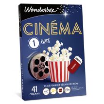 Wonderbox Cinéma 1 place - Coffret Cadeau entertainment Idée cadeau 1 ticket pour une séance de cinéma pour 1 personne cinémas ugc, pathé, imagix, 