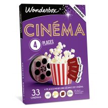 Wonderbox Cinéma 4 places - Coffret Cadeau entertainment Idée cadeau 4 places pour une séance de cinéma pour 4 personnes cinémas ugc, pathé, imagix, 