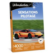 Wonderbox Sensations Pilotage - Coffret Cadeau, Box Cadeau, Idée cadeau Un stage de pilotage pour 1 à 6 personnes...jusqu'à 8 tours Réservation en 