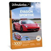 Wonderbox Évasion Sportive - Coffret Cadeau, Box Cadeau, Idée cadeau Une activité sportive pour 1 à 5 personnes (et +) Pilotage ou baptême de GT, vol 