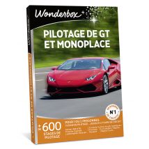 Wonderbox Pilotage de GT et monoplace - Idée cadeau Un stage de pilotage pour 1 ou 2 personnes...jusqu'à 12 tours Réservation en ligne sur une 