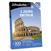 Wonderbox 3 jours en Italie - Idée cadeau 2 nuits avec petits déjeuners pour 2 personnes Hôtel 3* ou 4*, maison d'hôtes de charme, agritourisme... 