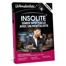 Wonderbox Dîner spectacle avec un mentaliste à Paris - Idée cadeau 1 repas insolite avec un mentaliste à Paris pour 2 personnes Menu complet : entrée 