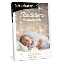 Wonderbox Bon Cadeau Bienvenue bébé – Liberté - Idée cadeau Le choix facile, la liberté totale Montant à créditer de 30 à 500€ L’accès à plus de 100 
