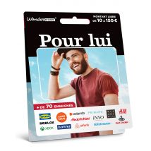 Wonderbox Carte Pour Lui - Carte Cadeau de 10€ à 150€