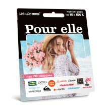 Wonderbox Carte Pour Elle - Carte Cadeau de 10€ à 150€