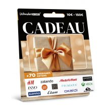 Wonderbox Kaart Cadeau - Cadeaukaart - Saldo tussen € 10 tot € 150 Om te ruilen voor cadeaukaarten van Zalando, Bol, MediaMarkt, Primark, H&M, INNO, 