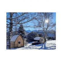 Wonderbox Bain nordique & Sauna à la station de ski "Ax 3 domaines" - Idée cadeau Niché au cœur de la station de ski "Aux 3 domaines" Les bains de 