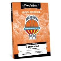 Wonderbox Valencia Basket - 2 entradas Cofre y Caja Regalo ENTERTAINMENT - Ideas de regalos originales - 1 partido y 2 entradas - 2 entradas para 1 