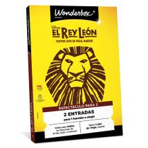 Wonderbox El Rey León - 2 entradas Cofre y Caja Regalo ENTERTAINMENT - Ideas de regalos originales 2 entradas para El Rey León, el musical