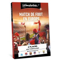 Wonderbox Match de Foot en Europe - Idée cadeau 2 places pour 1 match au choix 50 clubs de Football dont: Olympique de Marseille, Olympique Lyonnais, 