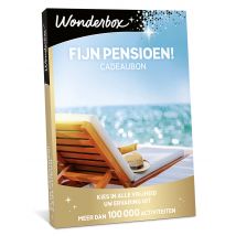 Wonderbox Fijn pensioen! - Cadeaubon - Geschenkideeën 1 of meerdere activiteiten voor 1 of meerdere personen keuze uit meer dan 100 000 activiteiten: 