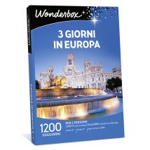 Wonderbox 3 giorni in Europa - Cofanetti regalo 2 notti con o senza colazione per 2 persone Hotel 4* e 3*, agriturismi, B&B a Venezia, Barcellona, 