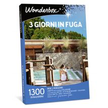 Wonderbox 3 giorni in fuga - Cofanetti regalo 2 notti con o senza colazione o 1 notte con colazione, con attività benessere o cena, per 2 persone 