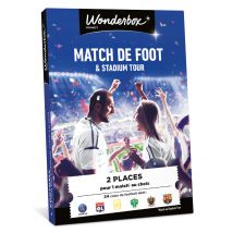Wonderbox 100 % Foot – Matchs & StadiumTour - Idée cadeau 2 places pour 1 match au choix Parmi 24 clubs de Football
