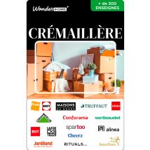 Carte Cadeau Multi Enseignes - Carte Crémaillère - De 10€ à 150€ - Valable dans + de 300 enseignes