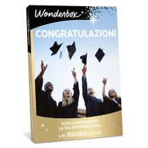 Wonderbox Congratulazioni! - Cofanetti regalo Regala la libertà di scegliere fra tante attività: soggiorni, gastronomia, benessere o avventura! Scegli