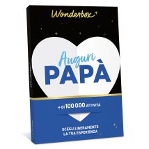 Wonderbox Auguri Papà - Cofanetti regalo Buono regalo da 25 a 500 € Con Wonderbox regala la libertà di scegliere fra tante attività: soggiorni, 