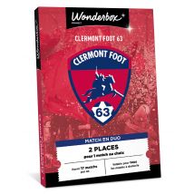 Wonderbox Clermont Foot 63 - Match en duo - Idée cadeau 2 places pour 1 match au choix Parmi 17 matchs par an, valable pour tous les matchs à domicile