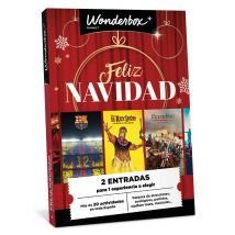 Wonderbox Feliz Navidad - un día mágico Cofre y Caja Regalo ENTERTAINMENT - Ideas de regalos originales 2 entradas para 1 actividad a elegir