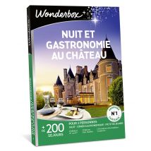 Wonderbox Nuit et gastronomie au château - Idée cadeau 1 nuit avec dîner gastronomique et petit déjeuner au château pour 2 personnes Château 3* ou 4*,