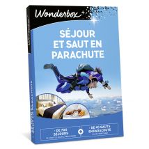 Wonderbox Séjour et saut en parachute - Idée cadeau 1 à 2 nuit(s) avec ou sans petit déjeuner pour 2 personnes + 1 saut en parachute pour 1 personne 