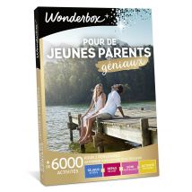 Wonderbox Pour de jeunes parents géniaux - Idée cadeau Pour 2 personnes Séjour de rêve, repas gourmand, accès au spa, partie d'escape game, balade en 