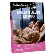 Wonderbox Spa et bulles en duo - Coffret Cadeau wellness Idée cadeau 1 séance de bien-être + 1 coupe de bulles pour 2 personnes 17 expériences de bien