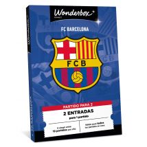 Wonderbox Especial Comunión: FC Barcelona - 2 entradas Cofre y Caja Regalo ENTERTAINMENT - Ideas de regalos originales Entradas válidas para un 