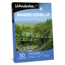 Wonderbox Wandelverblijf - Geschenkideeën 1 nacht met ontbijt voor 2 personen keuze uit 50 verblijven in een mooie wandelomgeving -