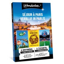 Wonderbox 100% Parijs - Activiteit & Verblijf - Geschenkideeën 1 activiteit (naargelang de gekozen activiteit voor 1 tot 4 personen) + 1 overnachting 
