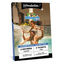 Wonderbox Bellewaerde Aquapark - 2 tickets - Geschenkideeën toegangstickets voor 1 dag bellewaerde aquapark voor 2 personen -