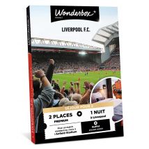 Wonderbox Liverpool FC - Séjour pour 2 - Idée cadeau 2 places Premium pour 1 match au choix 1 nuit pour 2 dans un hôtel à proximité Consommations et 