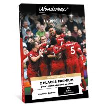 Wonderbox Liverpool FC - Match en duo - Idée cadeau 2 places Premium pour 1 match au choix Consommations et buffet d'avant match inclus Parmi 19 