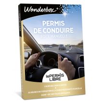 Wonderbox Permis boîte manuelle - Idée cadeau Une préparation au permis de conduire sur boite manuelle avec lePERMISLIBRE Préparation au code en 