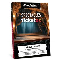 Wonderbox Ticketac - Chèque-cadeau Spectacles Montant libre - Idée cadeau Choisissez votre montant de 30 à 500€ à valoir sur le site ticketac.com 3000