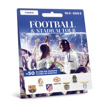 Wonderbox Ticketkaart Voetbal - Cadeaukaart - Tickets voor een voetbalwedstrijd naar keuze in Europa Voor 1 of meerdere personen