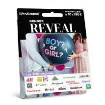 Carte Cadeau Multi Enseignes - Carte Gender Reveal - De 10€ à 150€ - Valable dans + de 300 enseignes