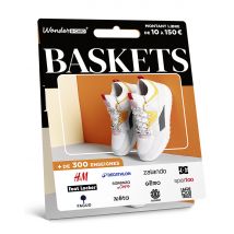 Carte Cadeau Multi Enseignes - Carte Baskets - De 10€ à 150€ - Valable dans + de 300 enseignes
