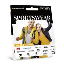 Carte Cadeau Multi Enseignes - Carte Sportswear - De 10€ à 150€ - Valable dans + de 300 enseignes