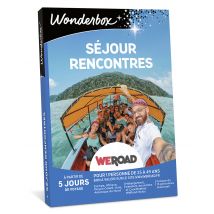 Wonderbox Séjour rencontres - Idée cadeau Un cadeau pour votre prochaine rencontre ! Un bon pour un voyage de 990,90€ Hébergement, transfert, 