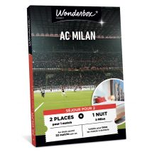 Wonderbox AC Milan - Séjour pour 2 - Idée cadeau 2 places pour 1 match au choix 1 nuit pour 2 dans un hôtel à proximité Parmi 22 matchs par an, 