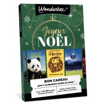 Wonderbox Bon Cadeau Joyeux Noël Billetterie - Idée cadeau Bon cadeau à créditer du montant de votre choix, entre 30 et 500€ Parcs d’attractions, zoos