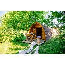 Wonderbox Séjour en pod en gironde - Idée cadeau Deux nuits en cabane écoconçue, Deux petits déjeuners, Une bouteille de vin offerte (en basse et 