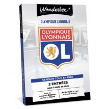 Wonderbox Olympique Lyonnais - Stadium Tour et Musée en duo - Idée cadeau 2 entrées pour 1 visite au choix Visite du Groupama Stadium et d'OL Le Musée