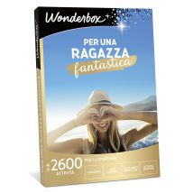 Wonderbox Per una ragazza fantastica - Cofanetti regalo Per 1 o 2 persone 1 attività per lei: soggiorni di 1 notte, cene gustose, trattamento viso di 