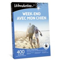 Wonderbox Week-end avec mon chien - Coffret Cadeau stay Idée cadeau 1 ou 2 nuits avec ou sans petits déjeuners pour 2 personnes + 1 animal de