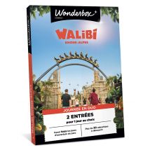 Wonderbox Walibi Rhône-Alpes - Journée en duo - Idée cadeau 2 entrées pour 1 jour au choix Parmi tous les jours d'ouverture du parc + de 30 
